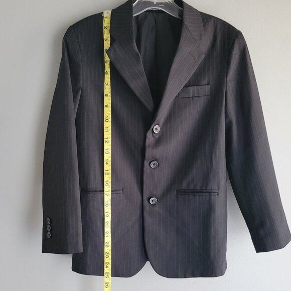 Dockers Pinstripe Youth Black Blazer Size 12 Reg - Picture 5 of 10
